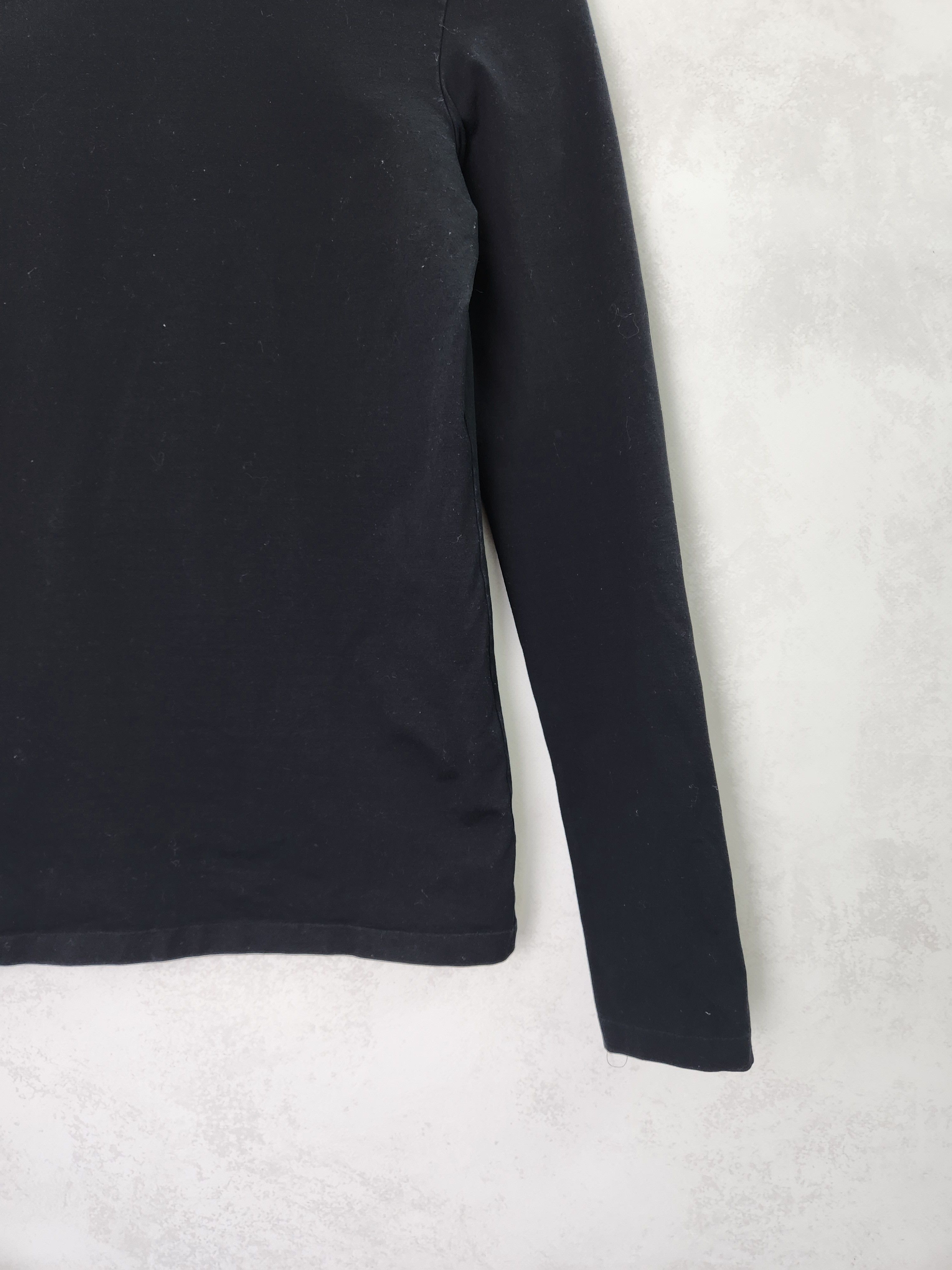 Jil Sander Jil Sander black basic cottone long sleeve size M Size M / US 6-8 / IT 42-44 - 3 Thumbnail