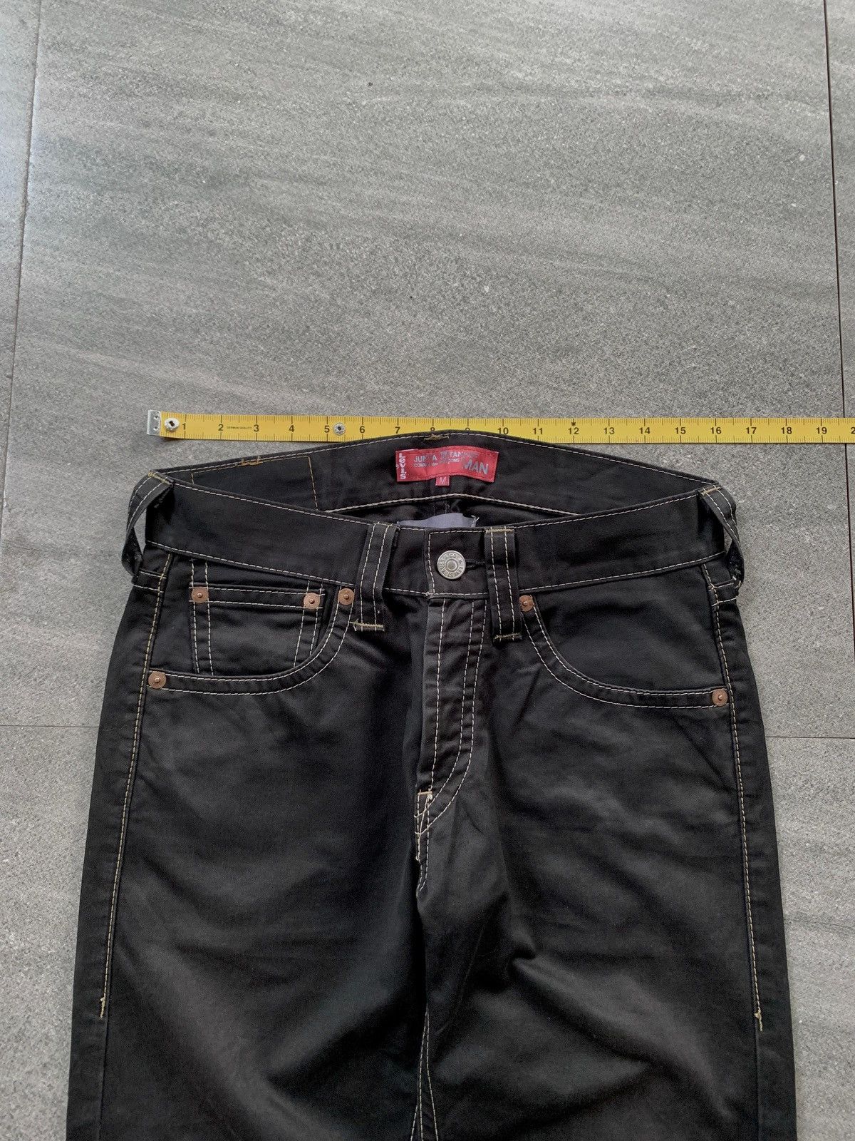 Junya Watanabe × Levi's FREE TAX! Contrast Stitching Straight Denim Jeans Size US 31 - 19 Thumbnail