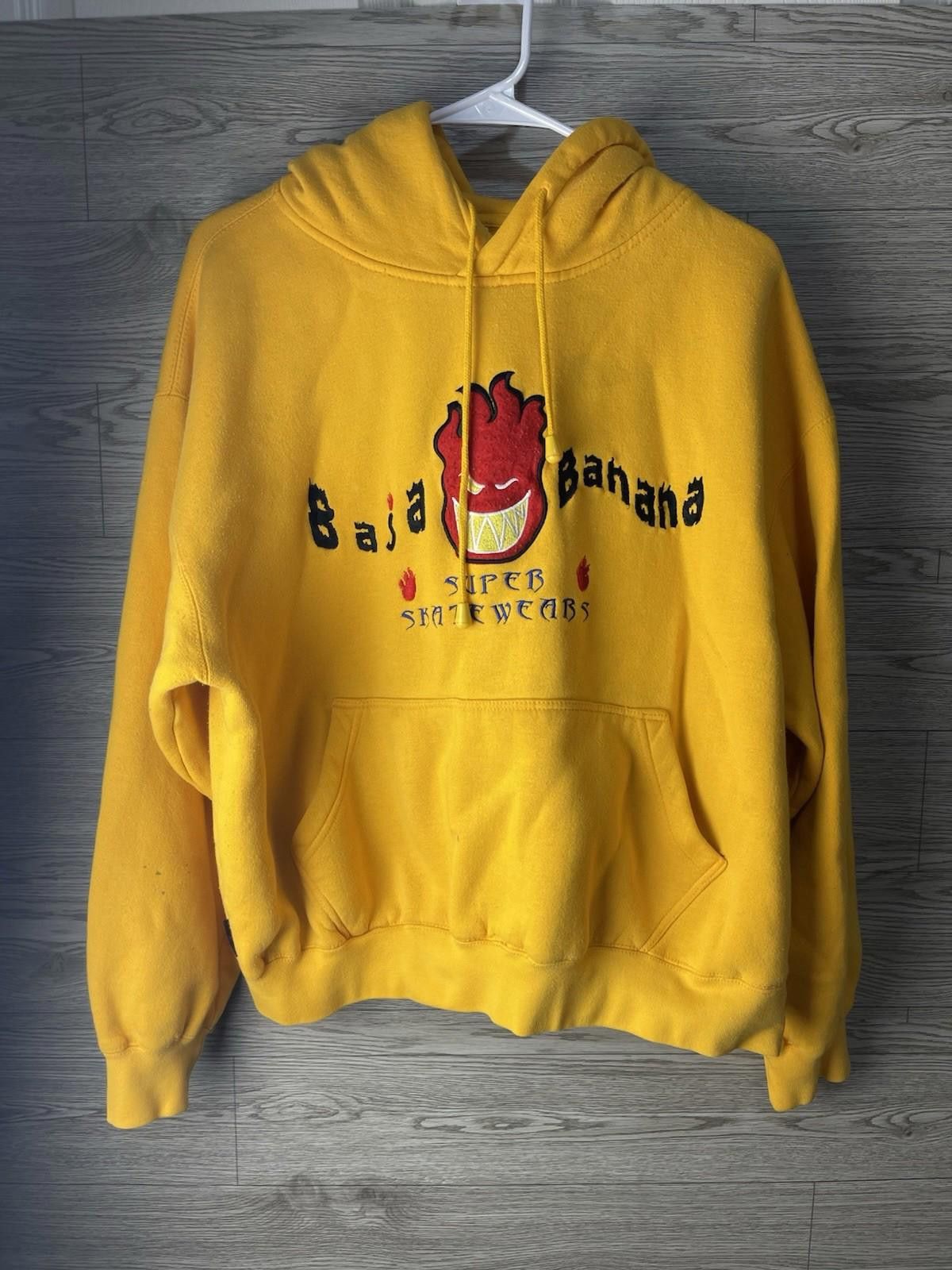 Independent Truck Co. Y2K Baja Banana Skate Hoodie Yellow Flame Size L Rare Size US L / EU 52-54 / 3 - 1 Thumbnail