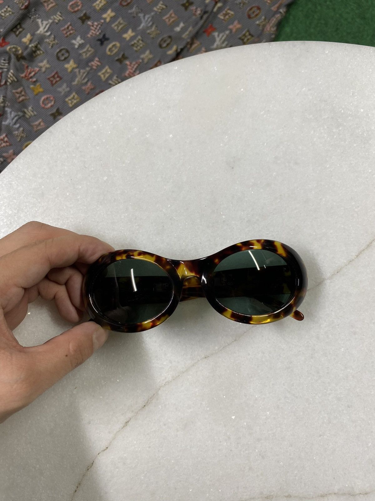 Gucci Gucci GG Oval Sunglasses Y2K Circle Shades Preowned Size ONE SIZE - 9 Thumbnail