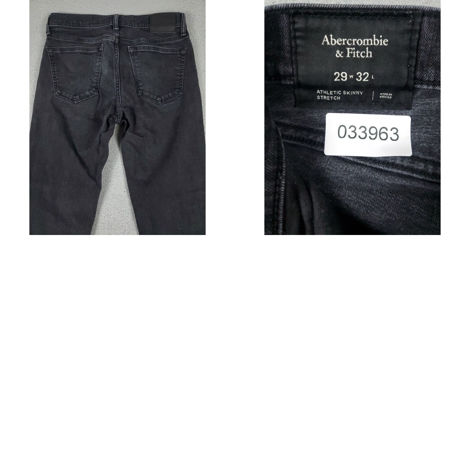 Abercrombie & Fitch Abercrombie & Fitch Gray Mens Straight Leg Skinny Jeans Pants 29x32 Size US 29 - 8 Thumbnail