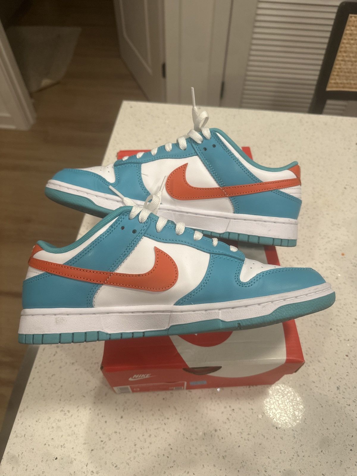 Nike Nike Dunk Low “Miami Dolphins” Size US 9 / EU 42 - 7 Thumbnail