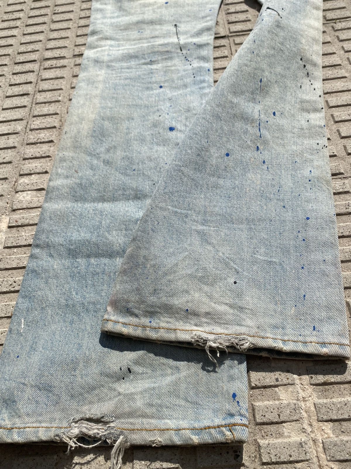 Schlussel Schlussel distressed arts and crafts straight painter denim Size US 30 / EU 46 - 11 Thumbnail
