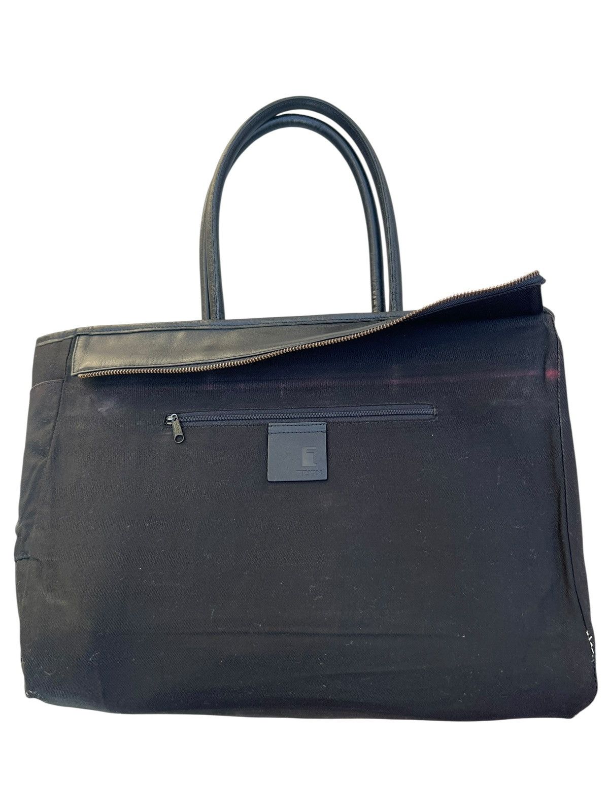 Leather TRION Japan Black Patchwork Leather Tote Bag Size ONE SIZE - 23 Thumbnail