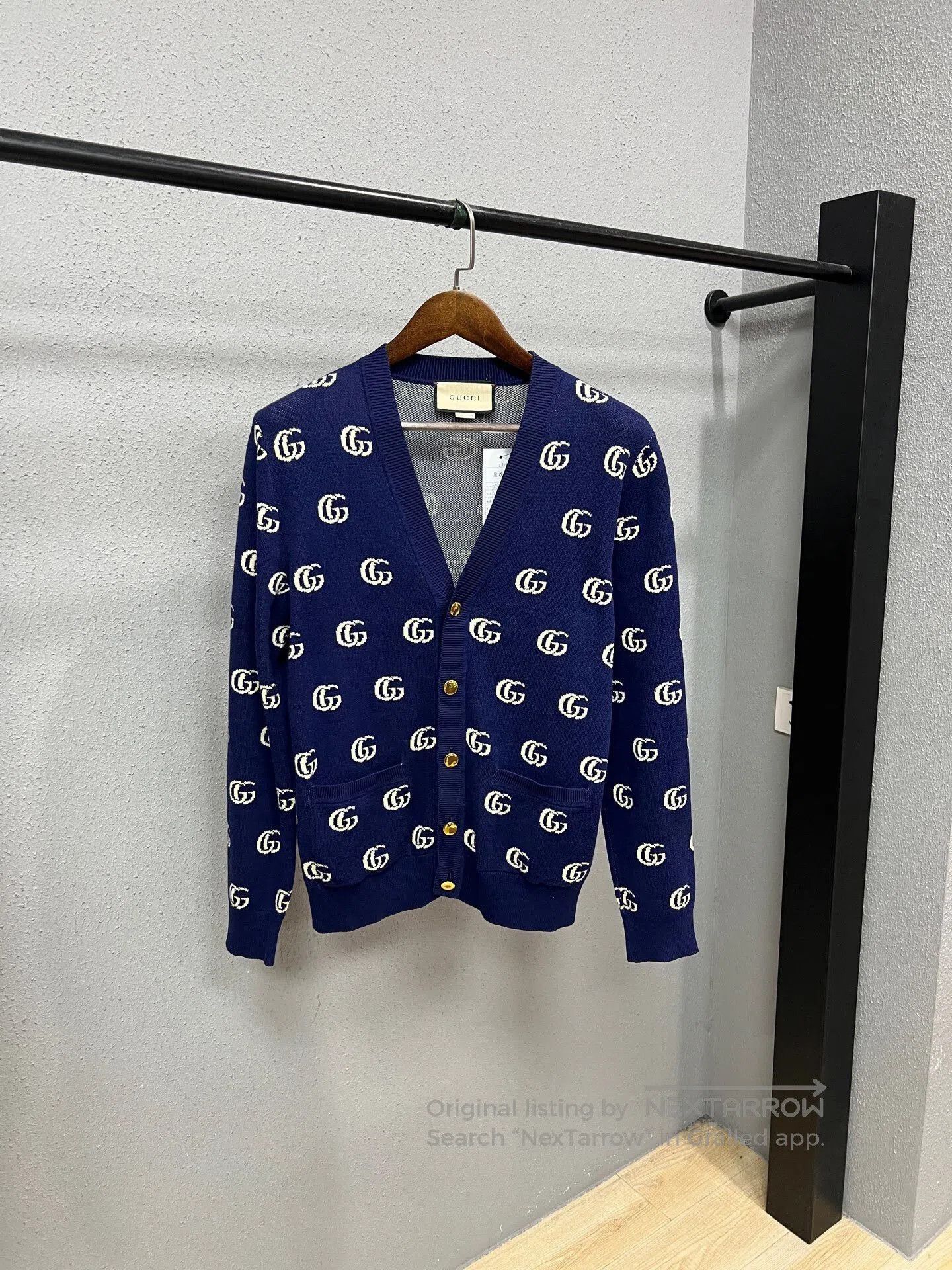Gucci blue patterned cardigan by Gucci. Size XS / US 0-2 / IT 36-38 - 1 Thumbnail