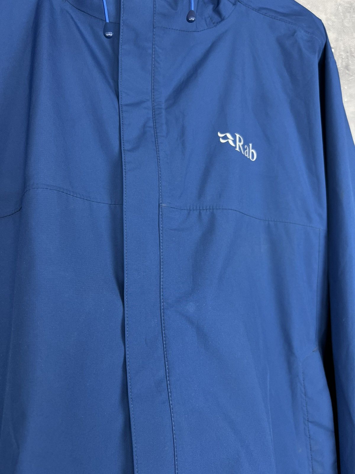 Rab RAB Men's Downpour Eco Hooded Jacket Blue Size XL Size US XL / EU 56 / 4 - 8 Thumbnail