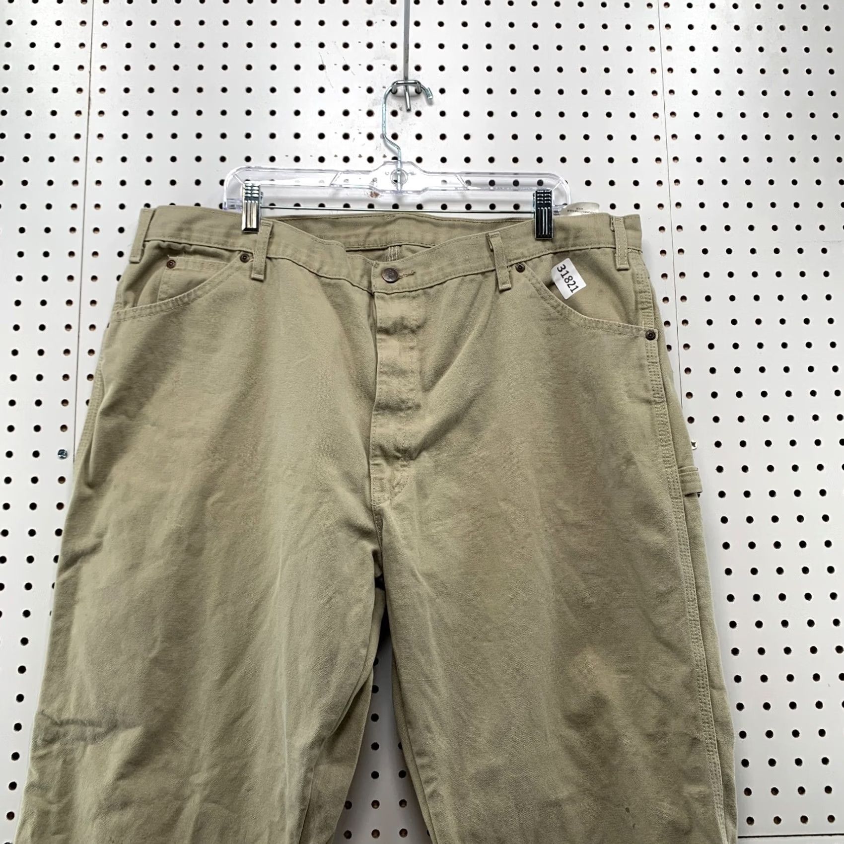 Dickies VINTAGE Dickies Carpenter Pants Mens 41X30 Beige Canvas Workwear Size US 42 / EU 58 - 4 Thumbnail