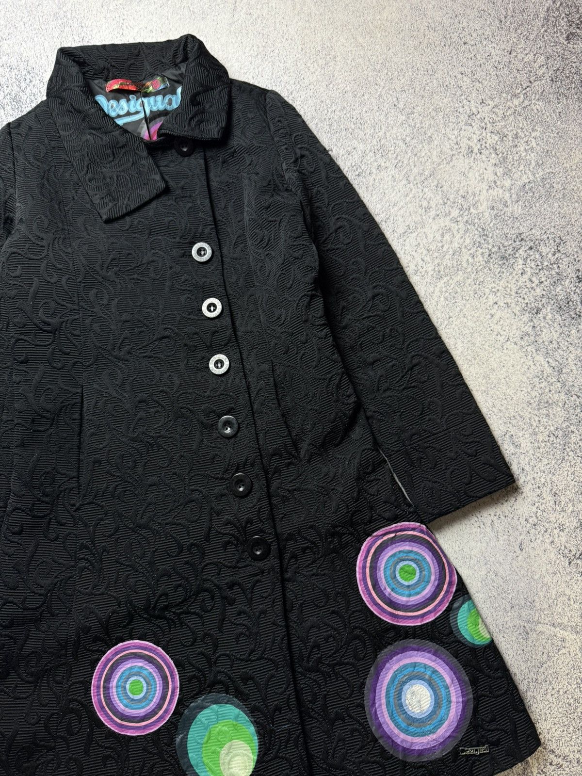 Desigual Ladies Desigual Multicolored Long Coat Size 38 Size XS / US 0-2 / IT 36-38 - 4 Thumbnail