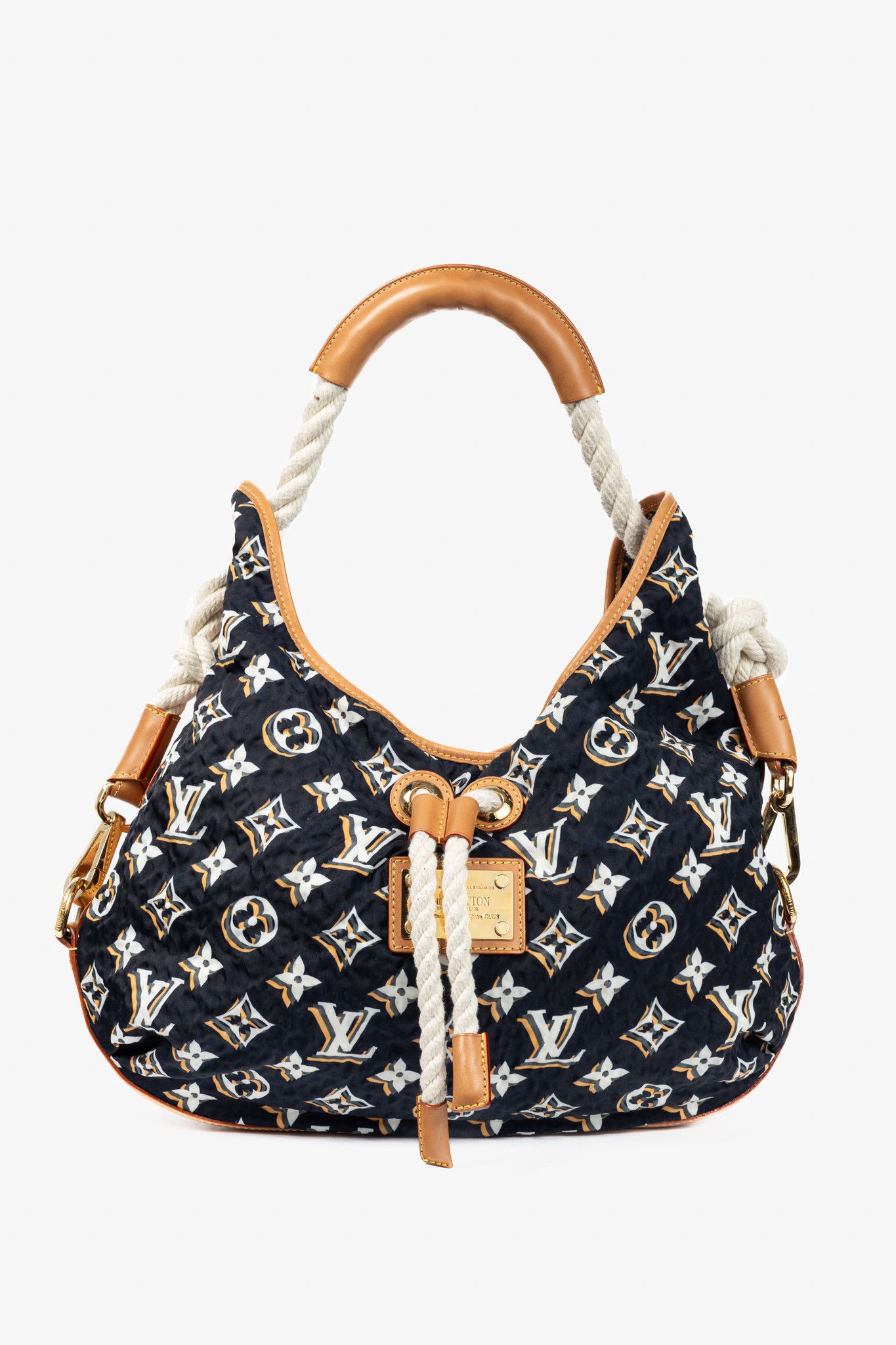 Louis Vuitton Louis Vuitton Bulles MM Navy Monogram Rope-Tassel Hobo Bag Size ONE SIZE - 1 Thumbnail
