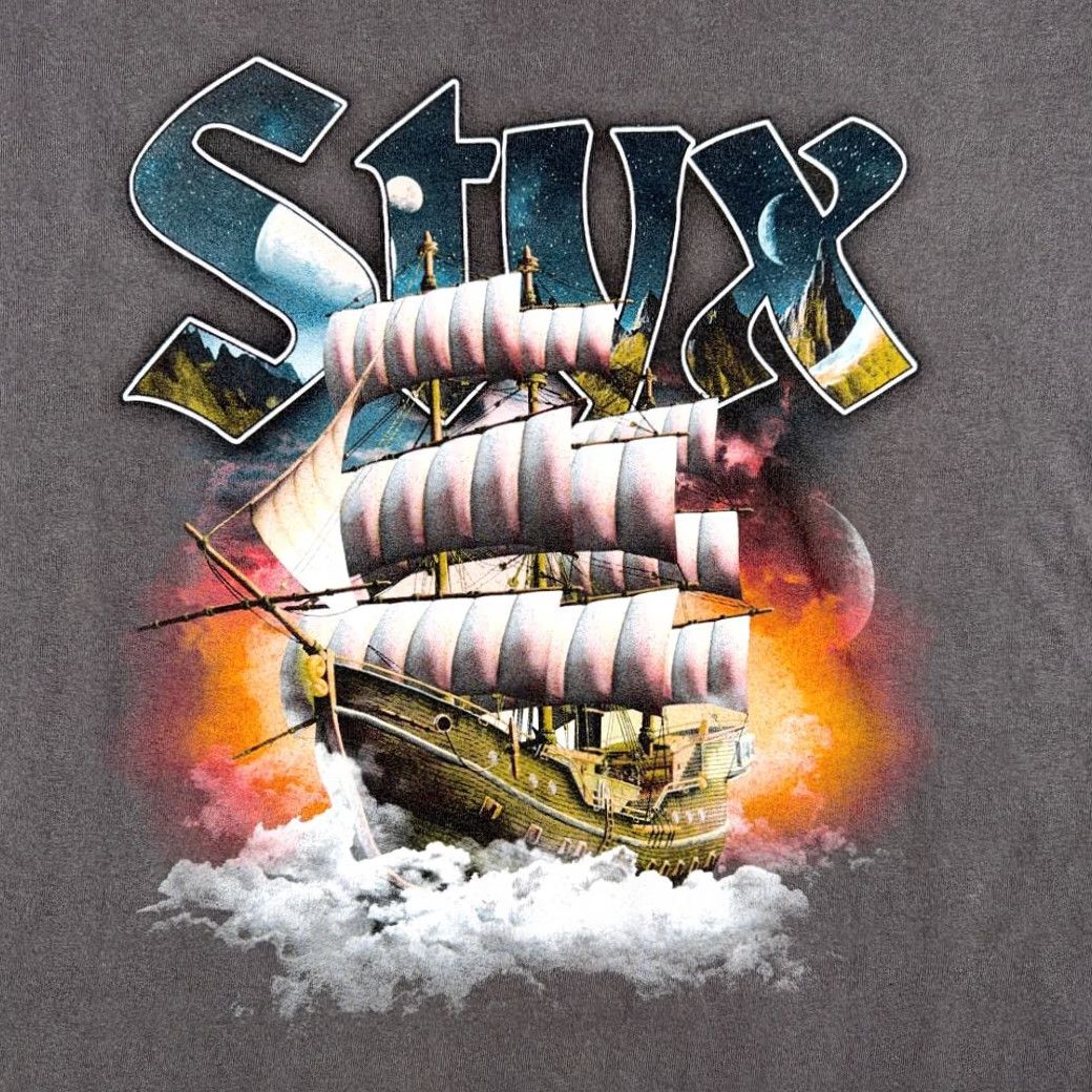 Gildan Styx Shirt Adult LARGE Gray 2016 Tour Concert Merch Music Classic Rock Shirt Size US L / EU 52-54 / 3 - 2 Thumbnail