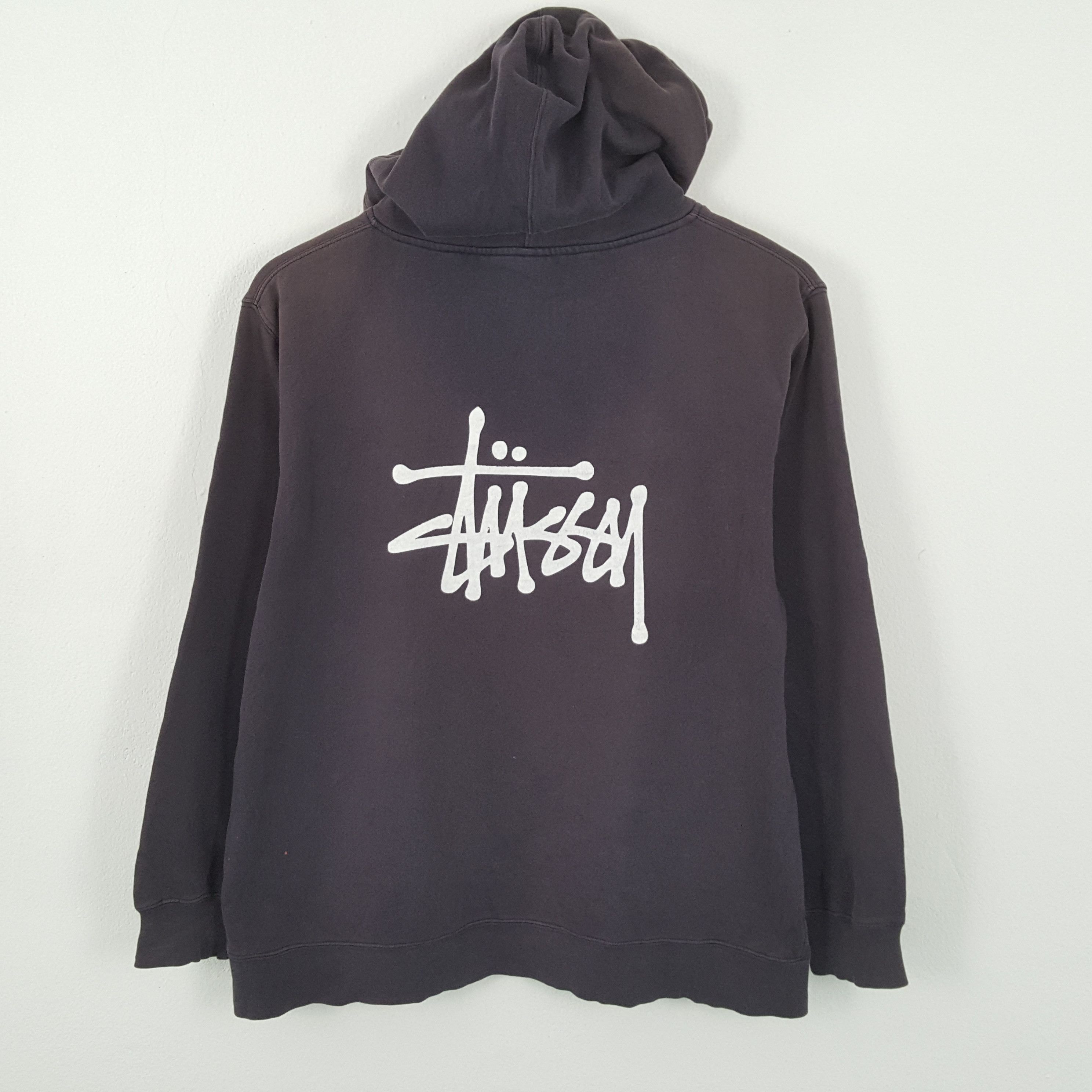 Stussy × Vintage STUSSY Streetwear Skater Style Custom Art Hoodies Size US XL / EU 56 / 4 - 1 Thumbnail
