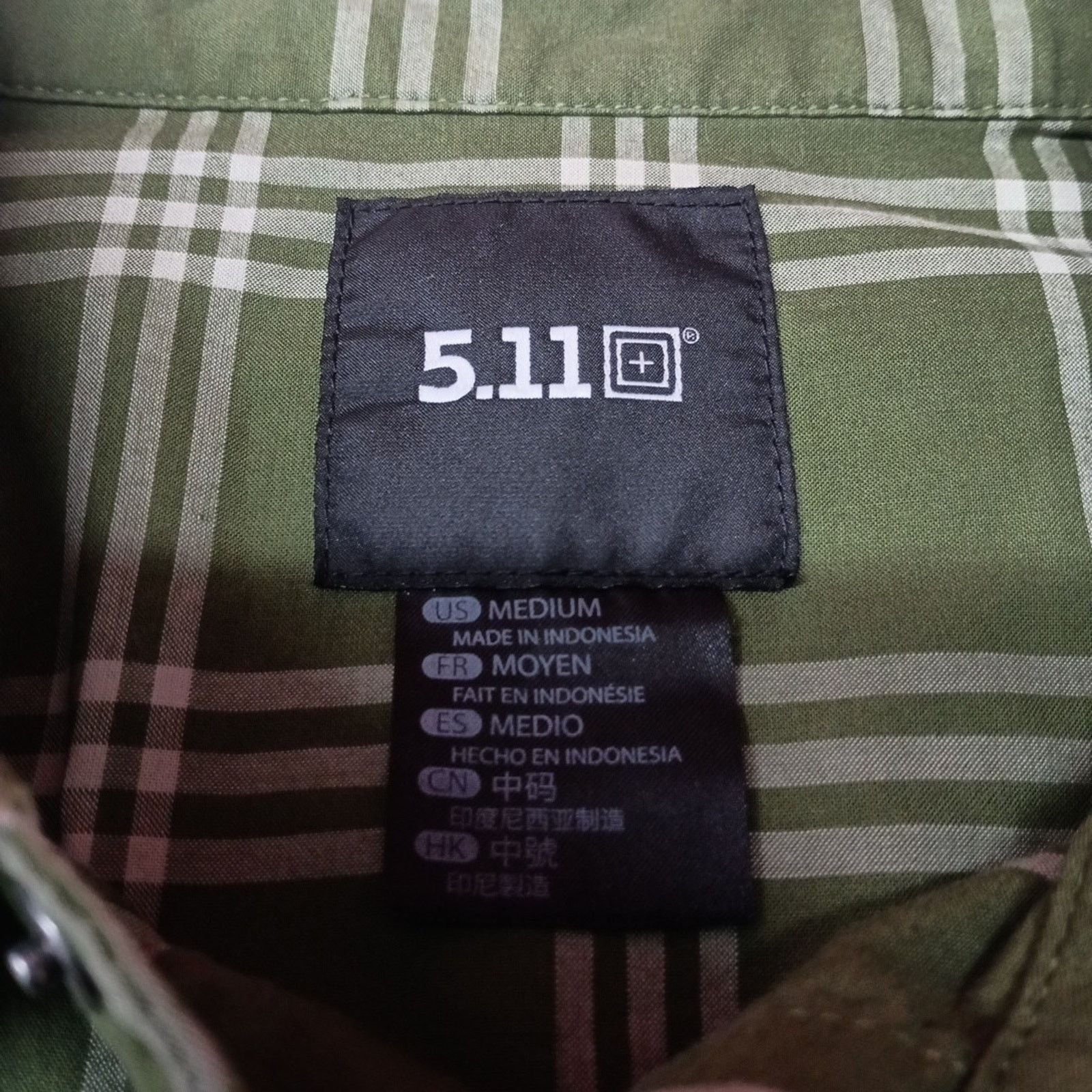 5.11 5.11 Tactical Wyatt Plaid Shirt Men's M Green Button Up Size US M / EU 48-50 / 2 - 3 Thumbnail