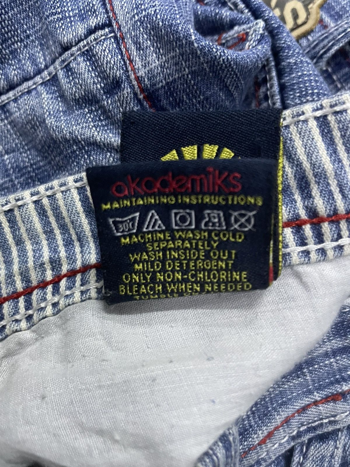 Akademiks × JNCO × Southpole Vintage Akademiks layered Paneled Poems Baggy Loose Jeans Size US 34 / EU 50 - 23 Thumbnail