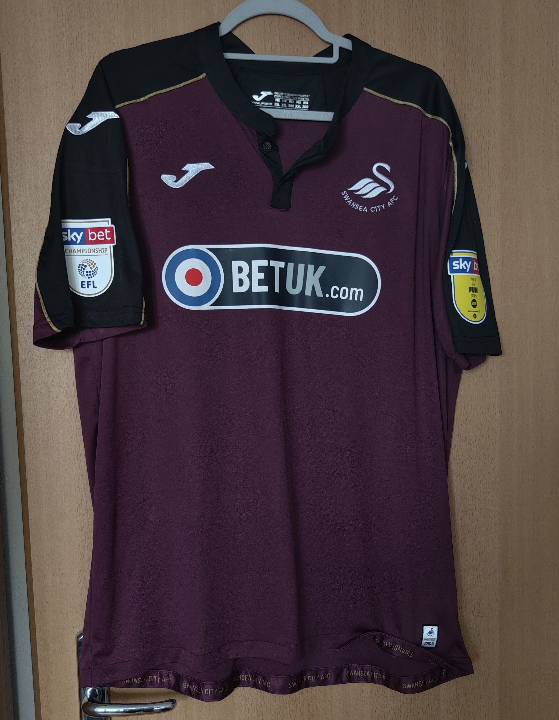 Joma Swansea City 2018 Third Joma jersey england XXL Size US XXL / EU 58 / 5 - 1 Thumbnail