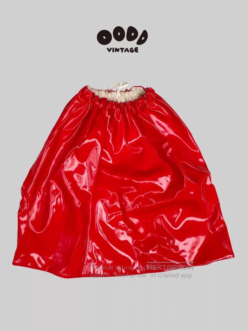 Comme des Garcons Comme des Garcons size XS Glossy patent leather asymmetric Size 23" - 1 Thumbnail