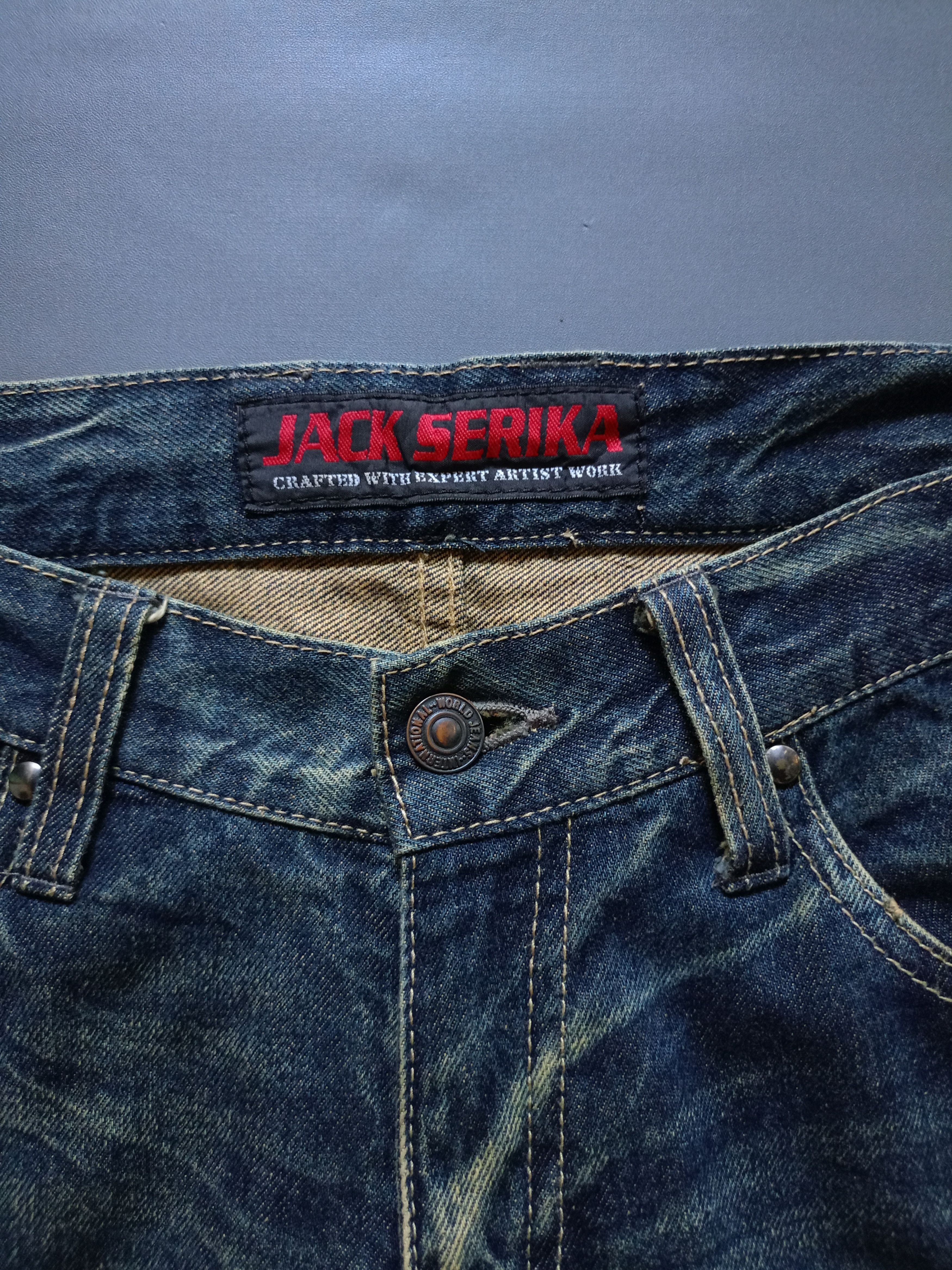 Japanese Brand 2000s Jacket Serika Flare Denim Pants style ifsixwasnine Lgb Size US 32 / EU 48 - 7 Thumbnail