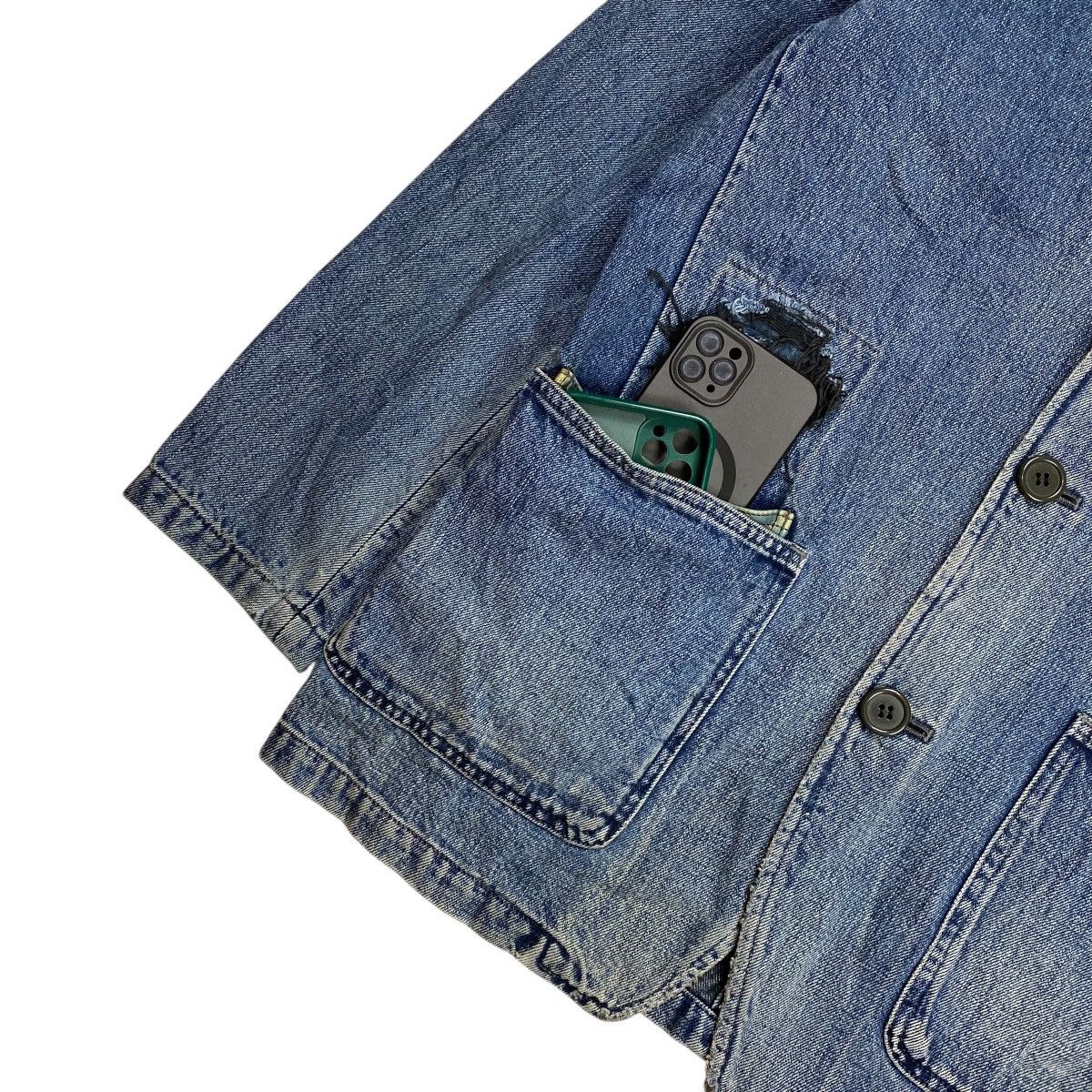 Full Count & Co. Fullcount Distressed Patchwork Coverall Denim Jacket Size US M / EU 48-50 / 2 - 7 Thumbnail