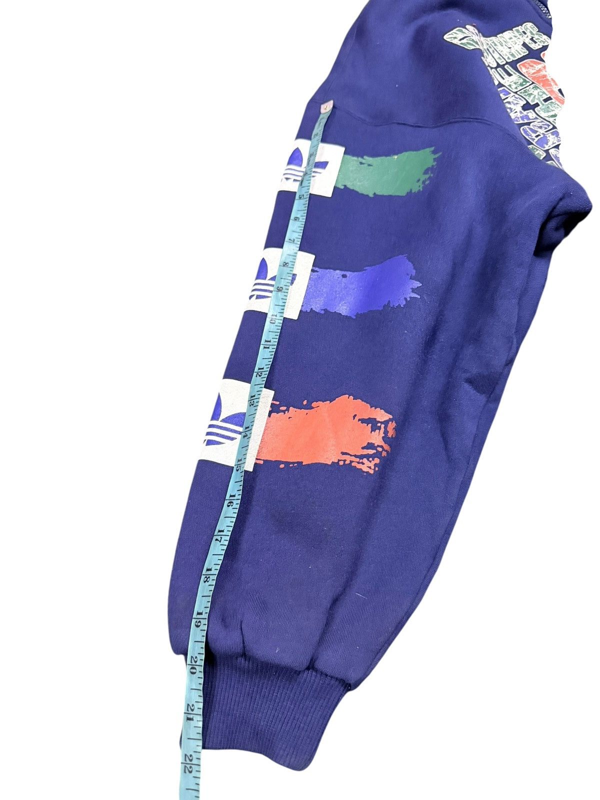 Adidas Vtg🔥90’s Adidas Ovp Logo Zipper Hoddie Sherpa Linning Jacket Size US M / EU 48-50 / 2 - 19 Thumbnail