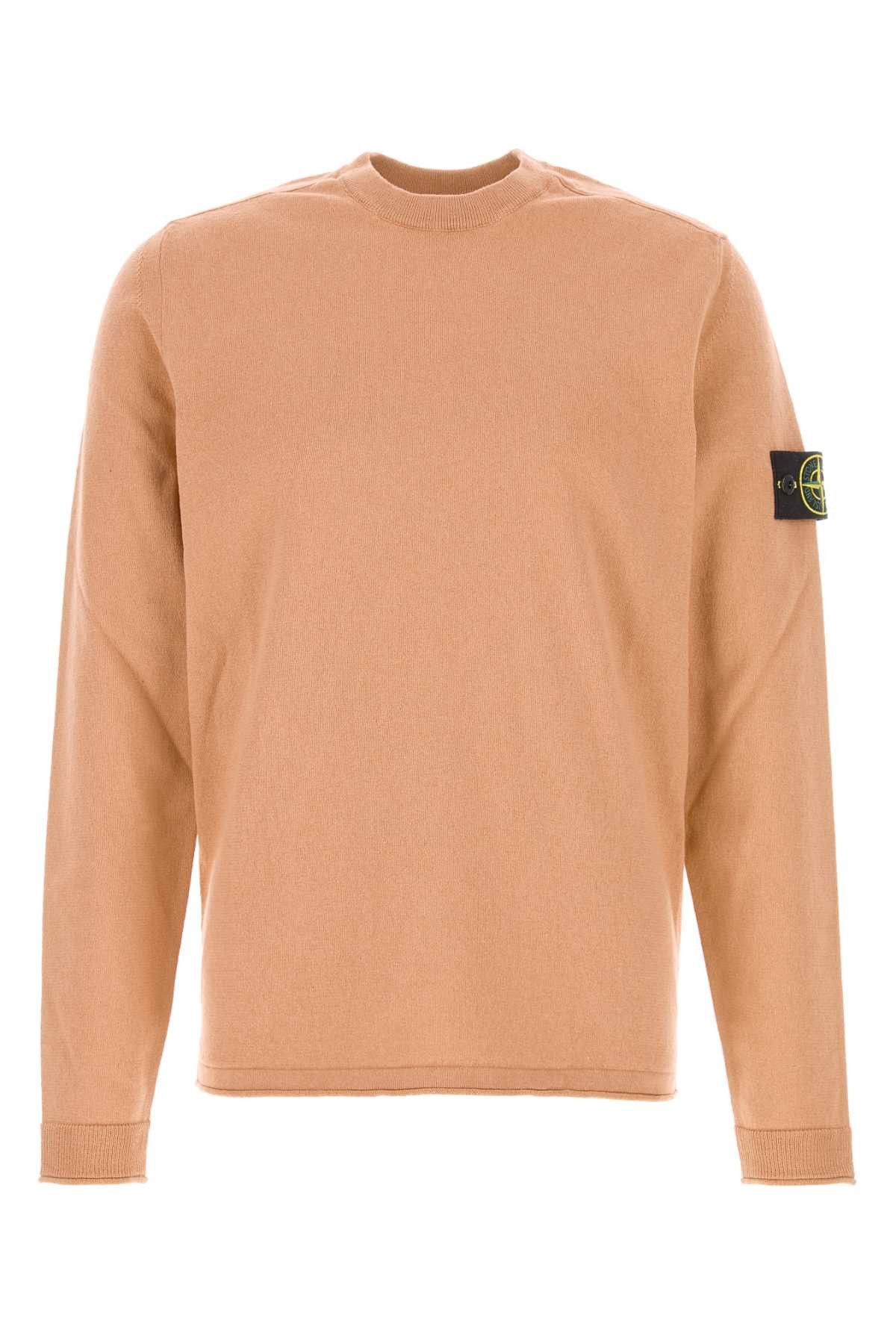 Stone Island Pastel Orange Cotton Blend Sweater Size US XL / EU 56 / 4 - 1 Thumbnail