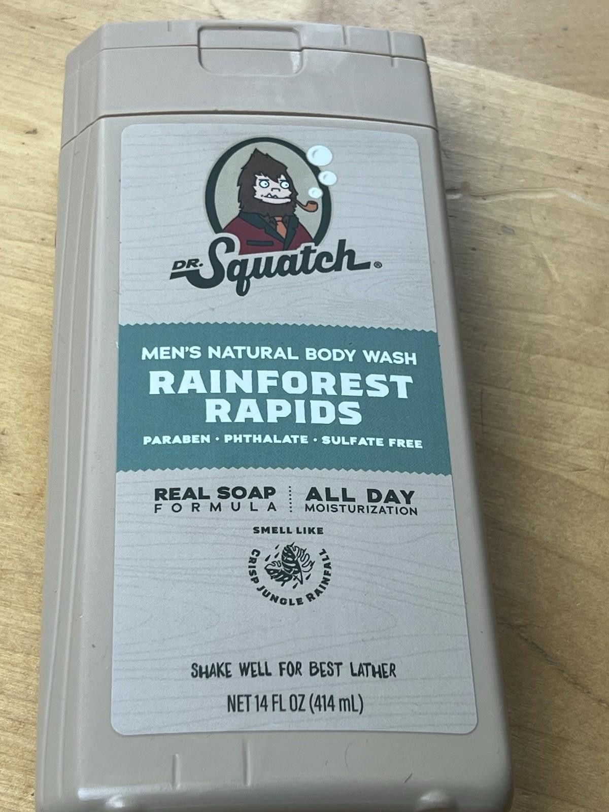 Other Dr. Squatch rainforest Rapids Men’s 14oz Natural Body Wash Size ONE SIZE - 6 Thumbnail