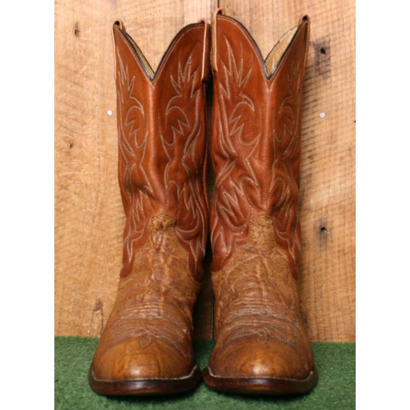 Dan Post VINTAGE DAN POST Two-Tone Leather Western Cowboy Boots Men's Sz. 9D Size US 9 / EU 42 - 5 Thumbnail