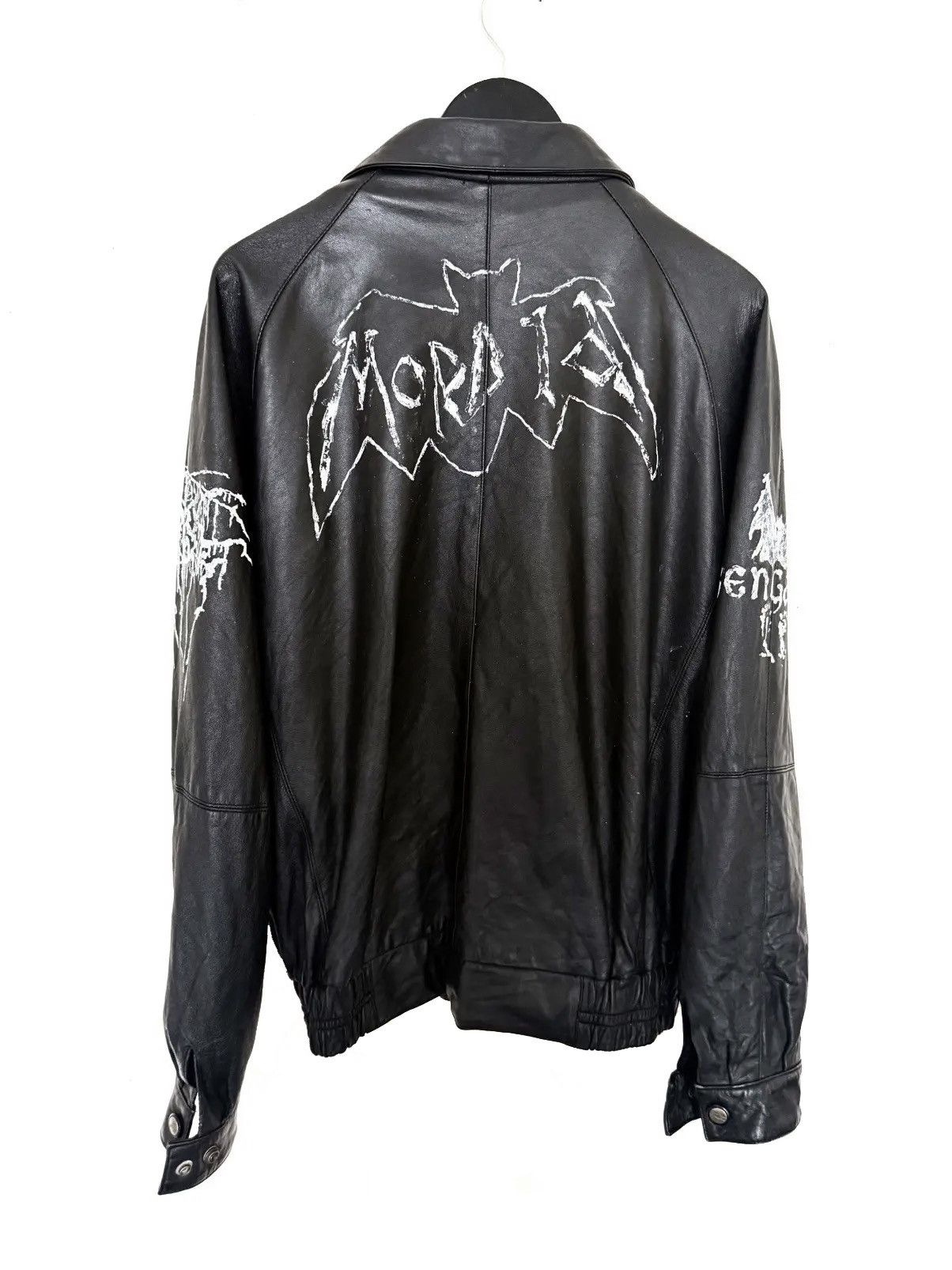Vintage Darkthrone, Isengard & Morbid Leather Jacket Size US XL / EU 56 / 4 - 1 Thumbnail