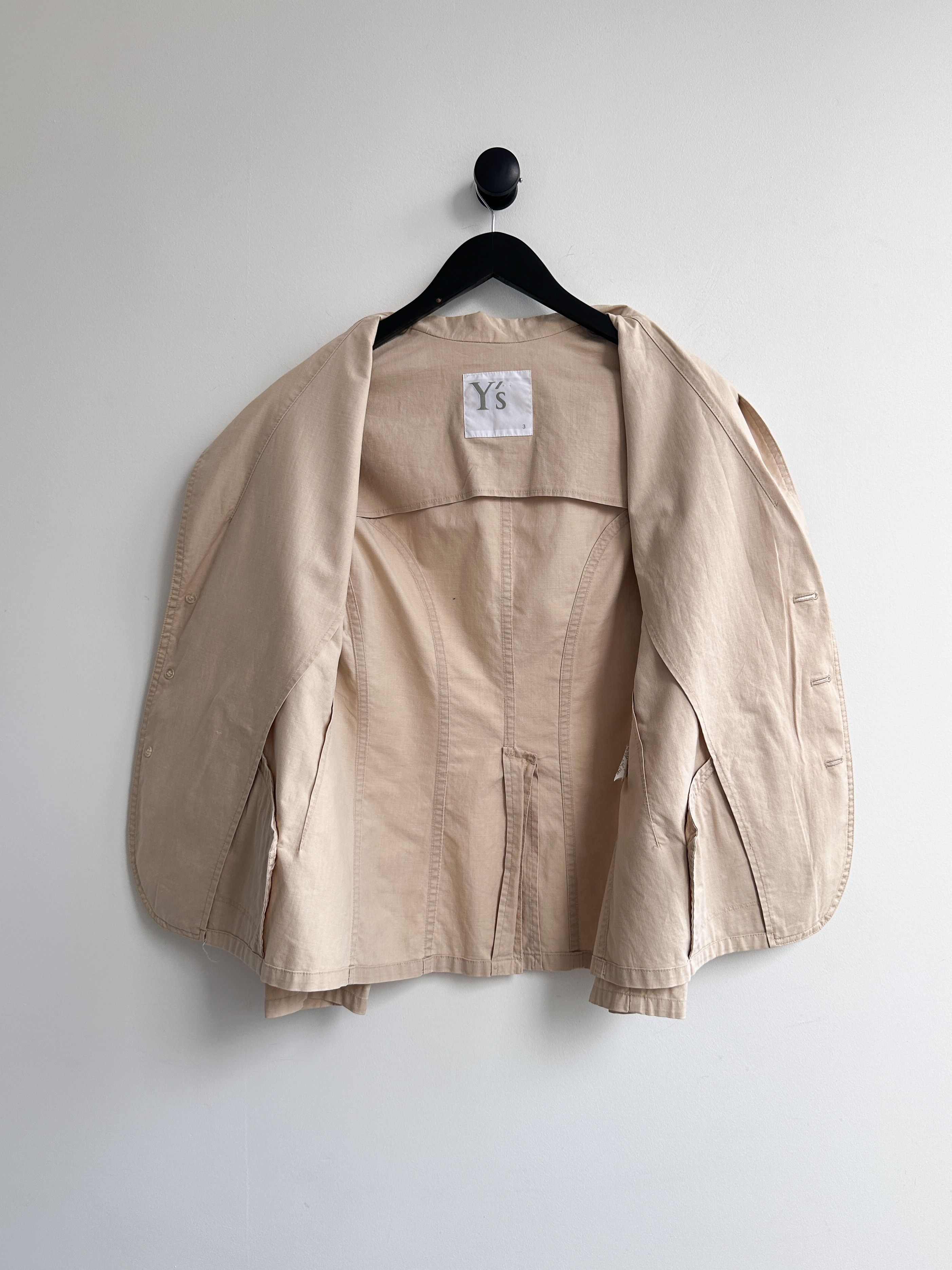 Yohji Yamamoto Y\'s Beige Blazer Jacket main image 2