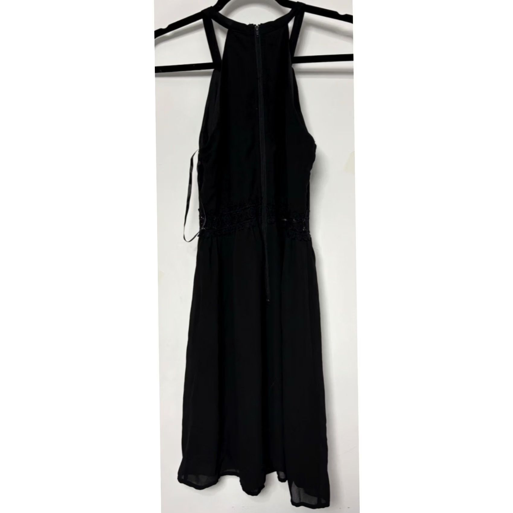 Vintage Ya Lining Black Sleeveless Dress Lightweight Knee Length Women S Size S / US 4 / IT 40 - 2 Thumbnail