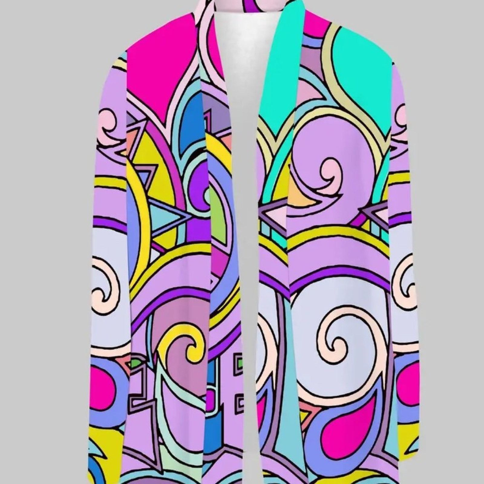 Other Hippie Open Front Top - Deep Violet - 12/14 Size L / US 10 / IT 46 - 4 Thumbnail