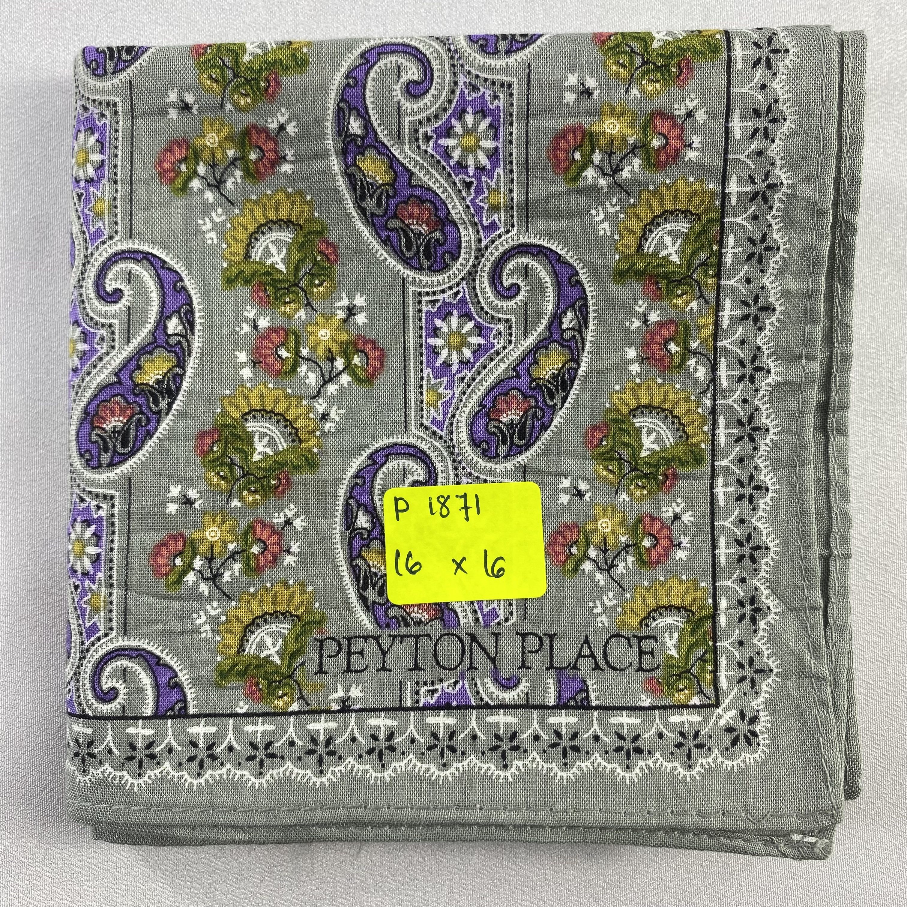 Vintage Peyton Place Neckerchief / Bandana / Handkerchief-P1871 Size ONE SIZE - 5 Thumbnail