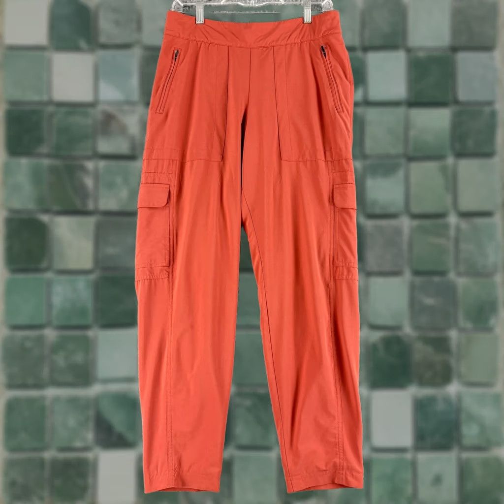 Athleta Athleta Chelsea Cargo Lined Pants Orange High Rise Jogger Womens 10 Size 24" / US 00 / IT 34 - 1 Thumbnail