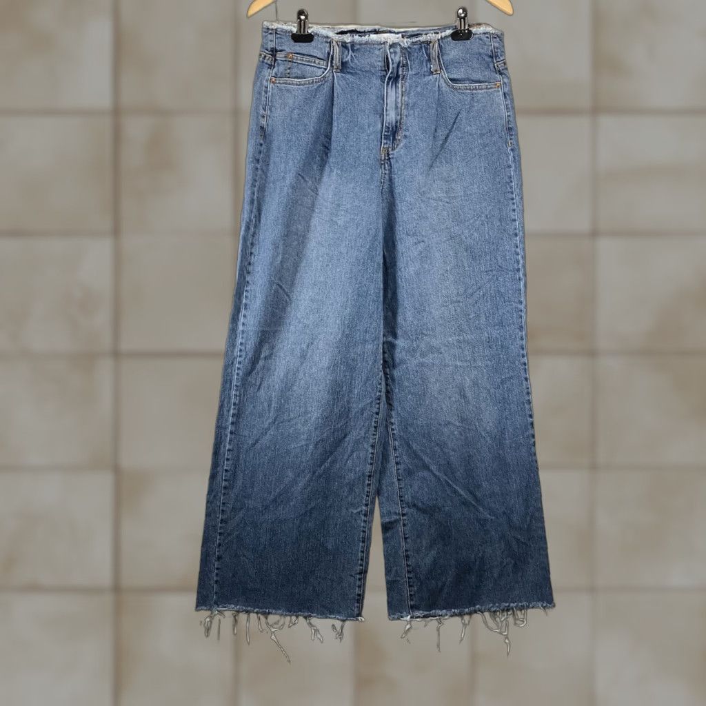 Vintage VANILLA STAR Women's Baggy Jeans 90s Y2K Retro Wide-Leg Blue 12 Inch Pipes 32x29 Size 32" / US 10 / IT 46 - 1 Thumbnail