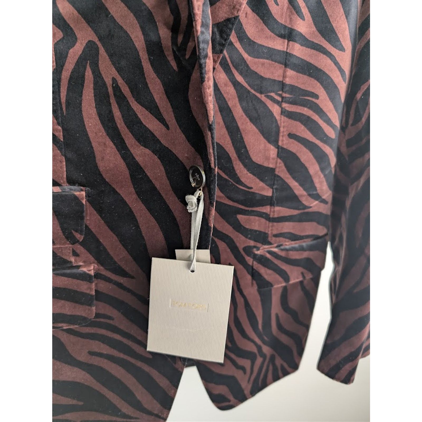 Tom Ford o1rshd1 Blazer Jacket in Black/Brown Size US XL / EU 56 / 4 - 8 Thumbnail