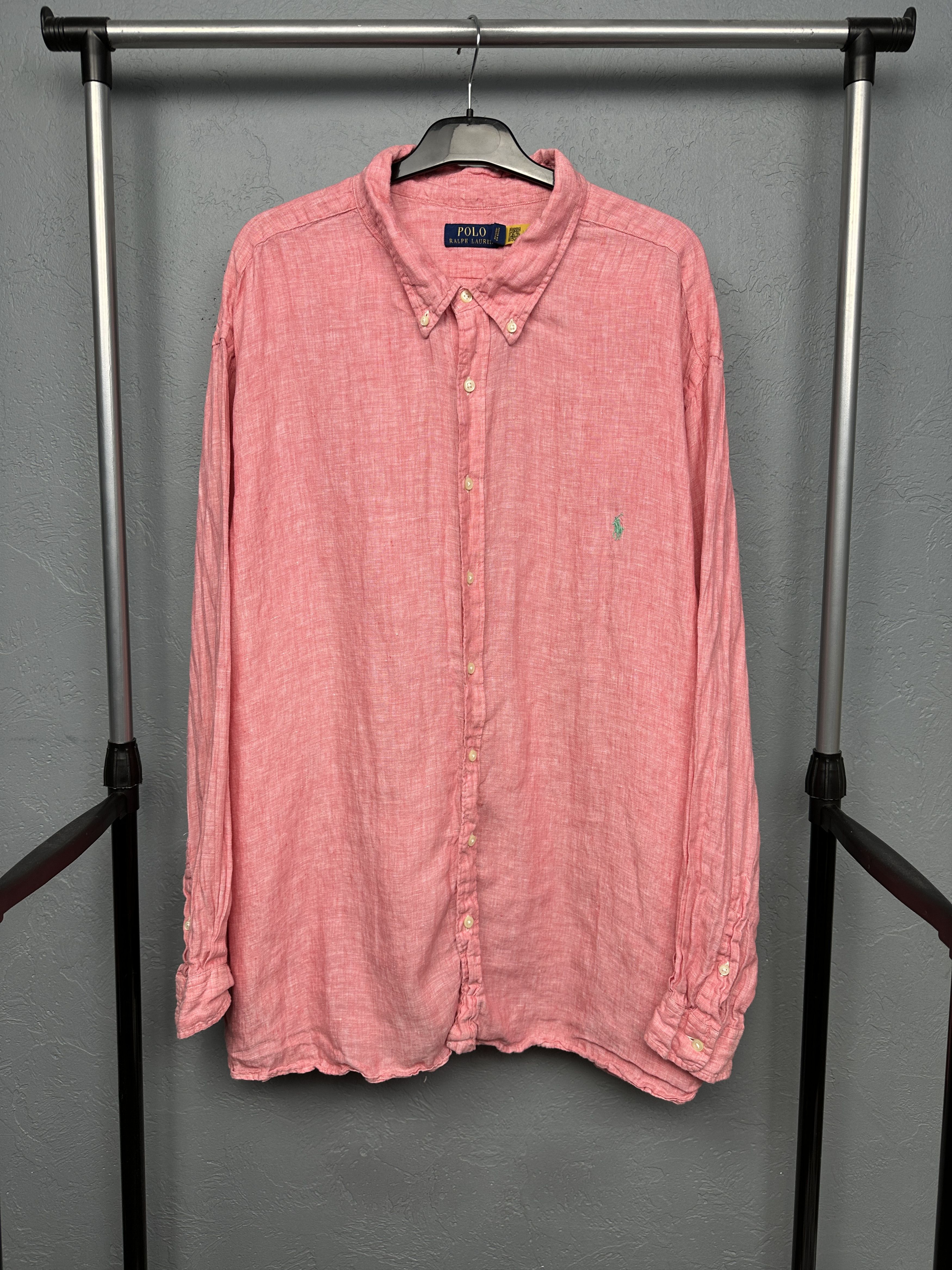 Polo Ralph Lauren Polo Ralph Lauren Mens LINEN Long Sleeve Shirt Size 4XL Size US XXL / EU 58 / 5 - 1 Thumbnail