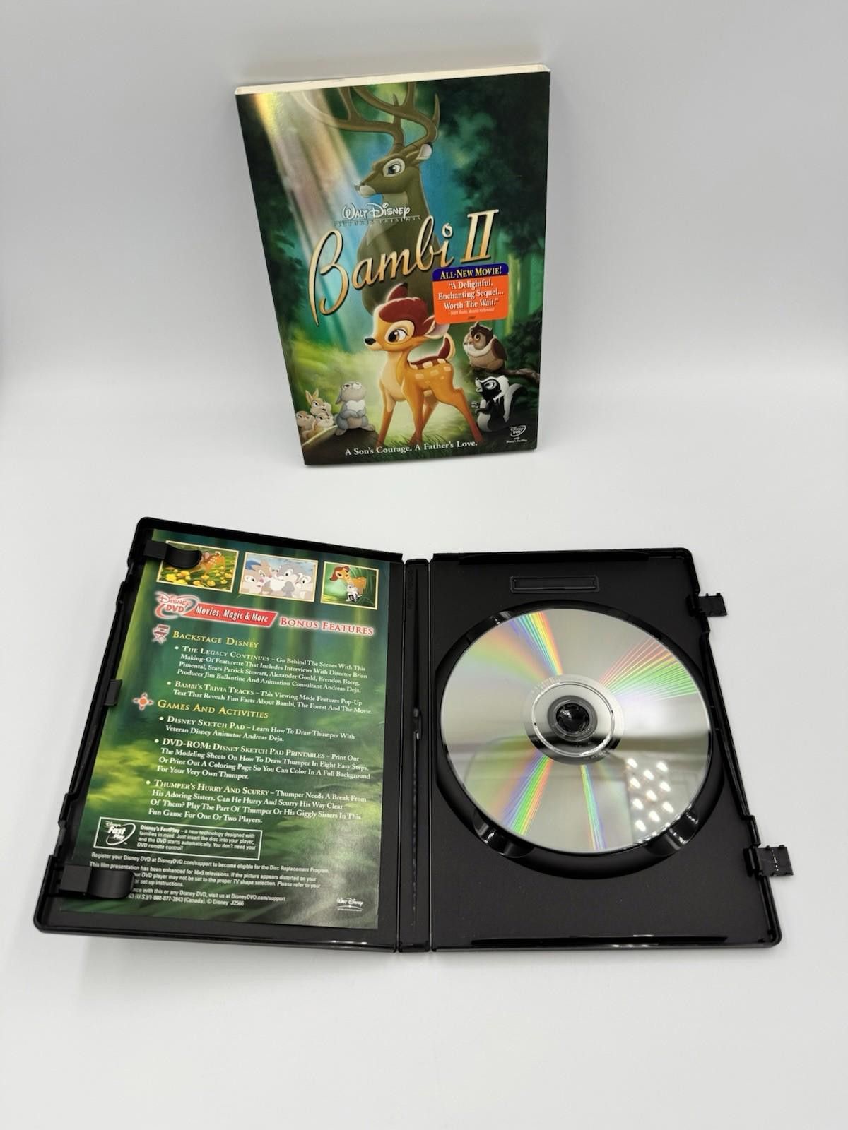 Disney Bambi II (DVD, 2006, Widescreen) INSERT INCLUDED LIKE NEW Size ONE SIZE - 4 Thumbnail