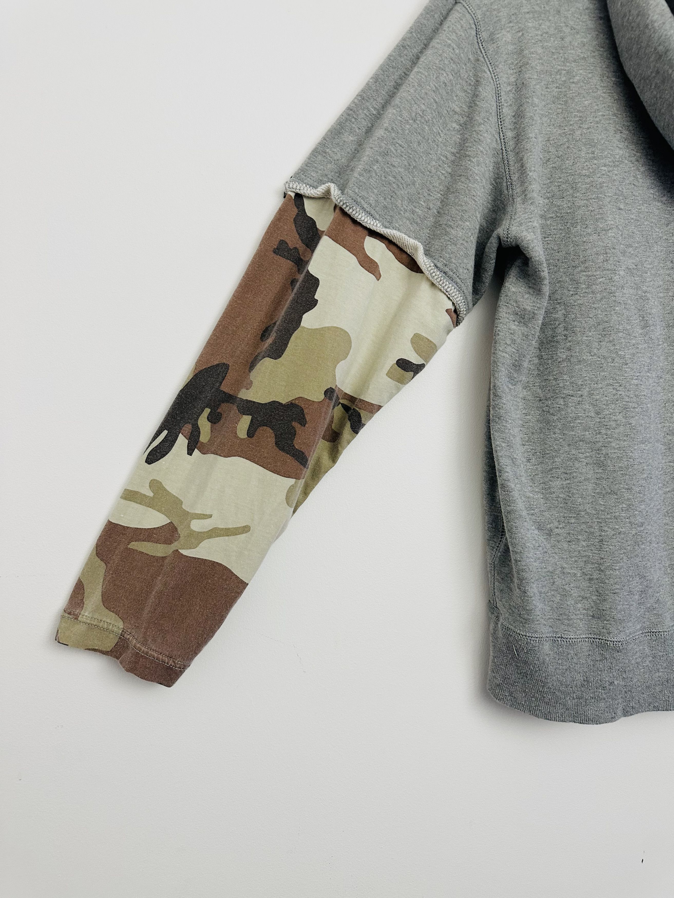 Avirex VINTAGE AVIREX DECONSTRUCTED CAMO GREY HOODIE Size US M / EU 48-50 / 2 - 4 Thumbnail