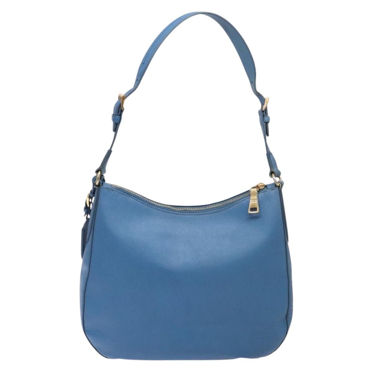 Prada PRADA Shoulder Bag Leather Blue Gold Size ONE SIZE - 3 Thumbnail