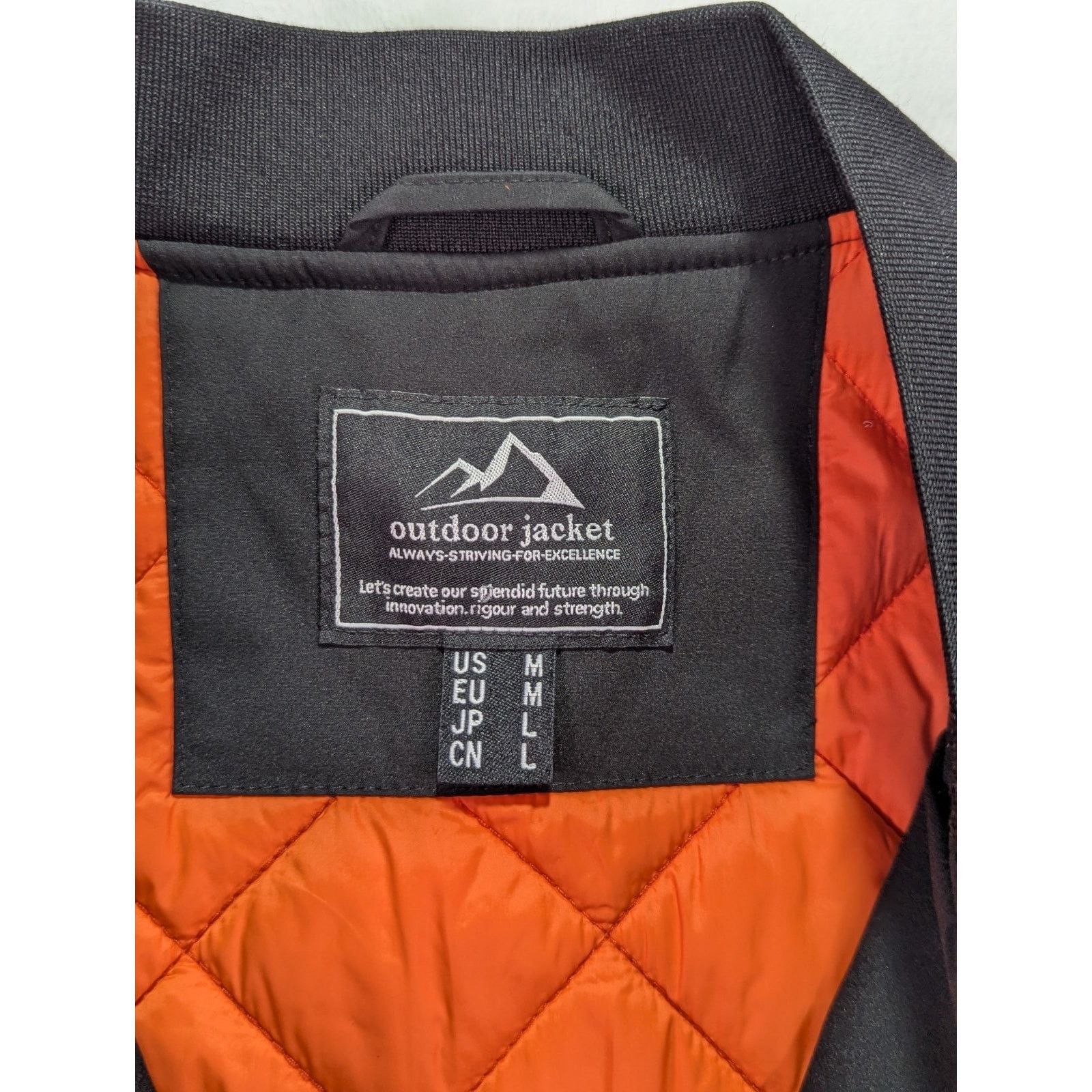 Other Magcomsen Men's M Black Bomber Jacket Quilted Orange Size US M / EU 48-50 / 2 - 7 Thumbnail