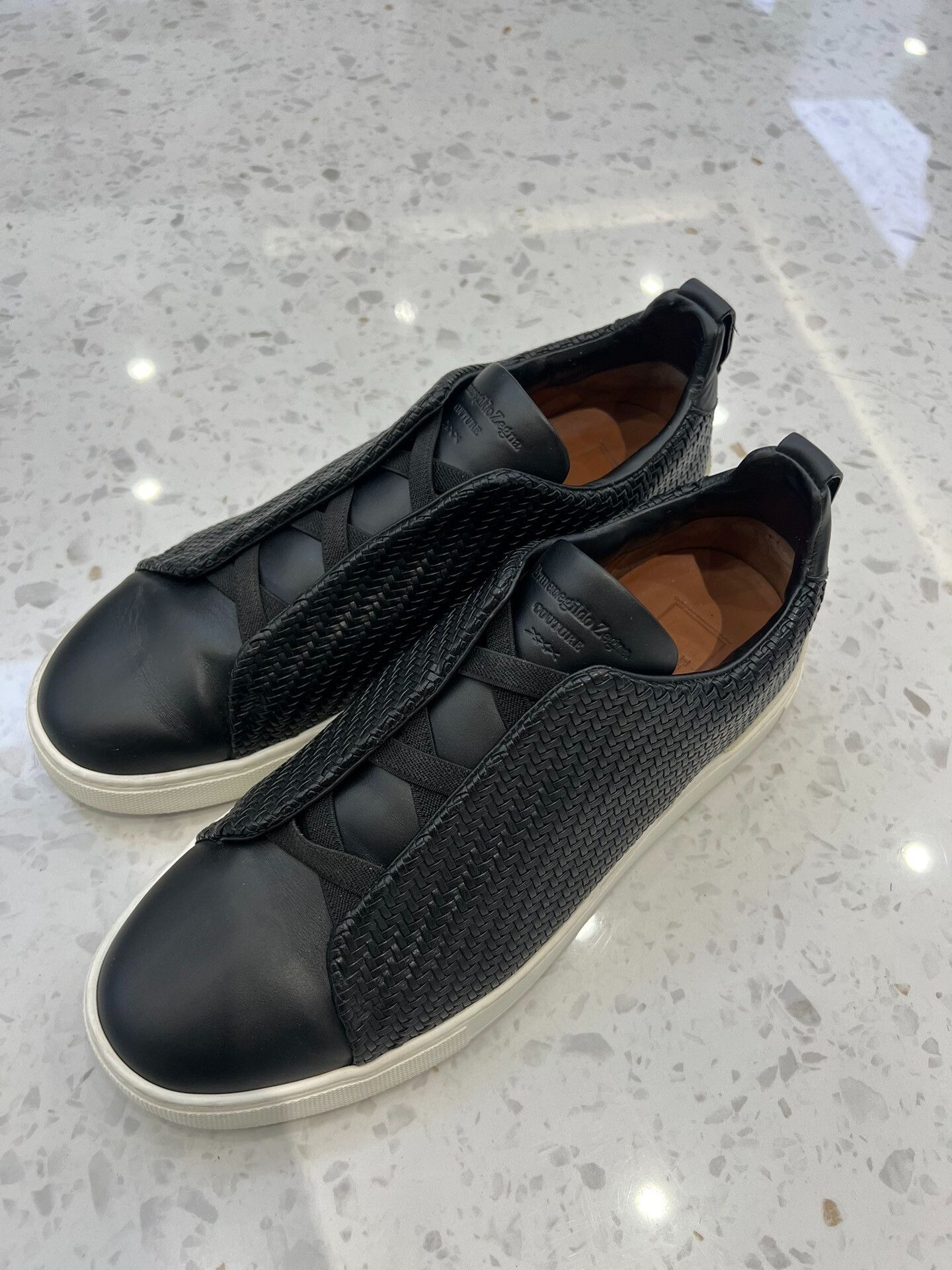Ermenegildo Zegna Ermenegildo Zegna Triple Stitch Black Shoes Size US 9 / EU 42 - 1 Thumbnail
