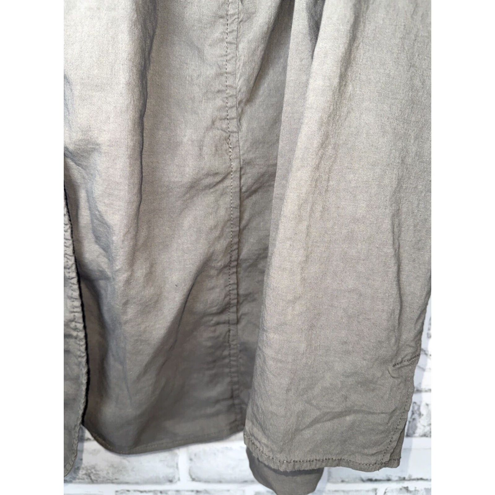 Eileen Fisher VINTAGE Eileen Fisher Women’s Jacket Linen Blend 1X Beige Italian Style Full Zip Size XL / US 12-14 / IT 48-50 - 4 Thumbnail