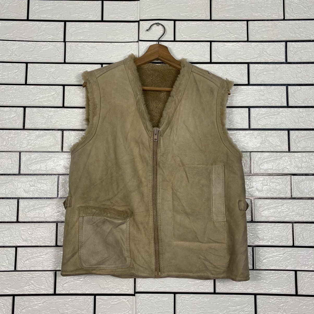 Japanese Brand 📌Vintage Blanket Shearling Leather Jacket Issey Miyake Size US M / EU 48-50 / 2 - 2 Thumbnail