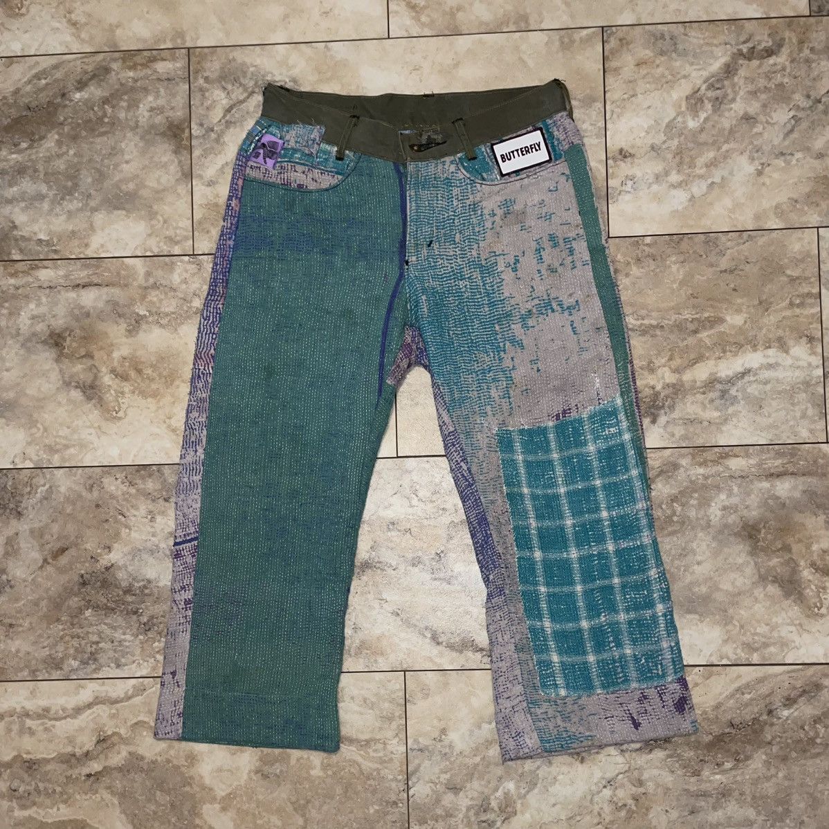 Handmade 1 of 1 Custom Bizzrad Boro Patchwork Pants Size Large Size US 34 / EU 50 - 1 Thumbnail