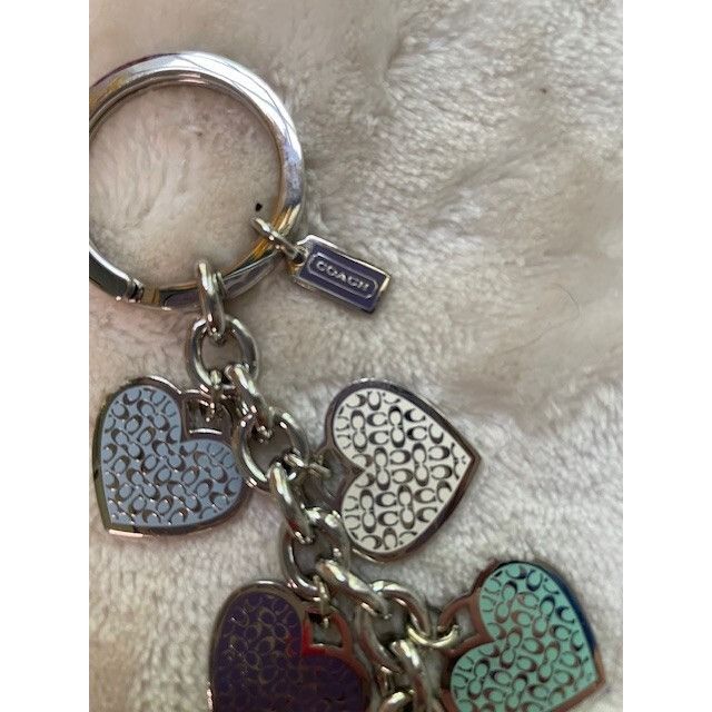 Coach Authentic COACH Micro Heart "C's" Bag Charm/Key Chain - Mult Size ONE SIZE - 3 Thumbnail