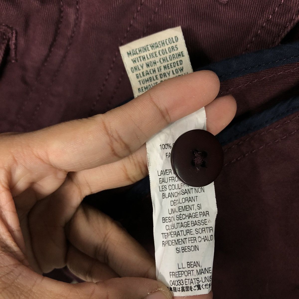 L.L. Bean 📌Rich Purple Chore Work Jacket Duck Canvas L.L.Bean Size US XL / EU 56 / 4 - 21 Thumbnail