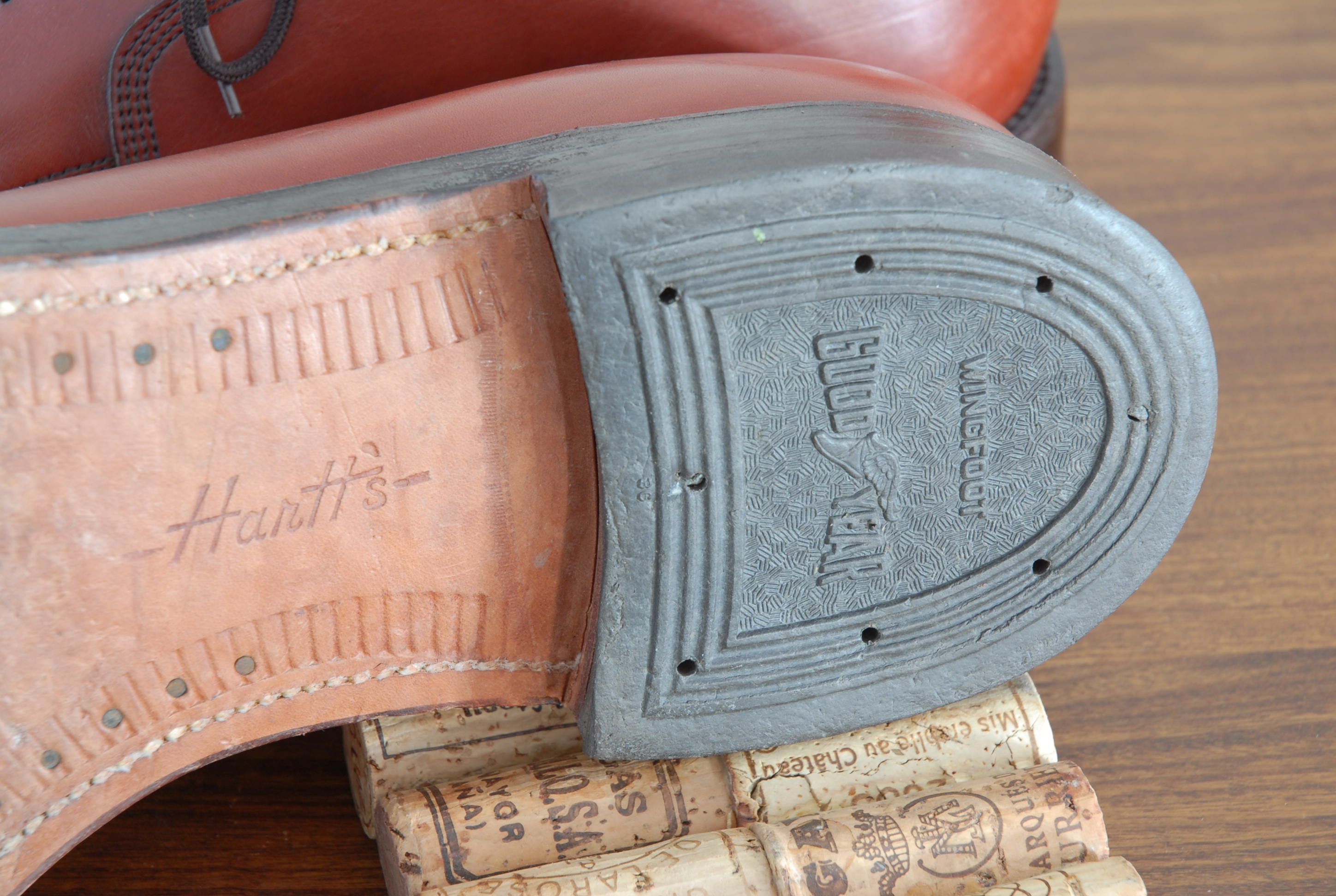 Vintage Hartt Director's Quality chestnut captoe 12E wide Size US 12 / EU 45 - 7 Thumbnail