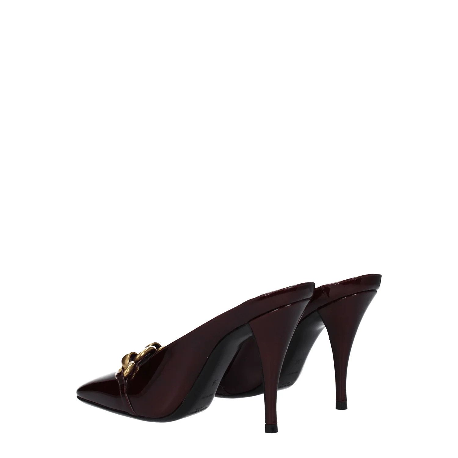 Saint Laurent Paris o1s1wg110425 756175 Le Maillon 95 Mules in Deep Bordeaux Size US 6 / IT 36 - 4 Thumbnail