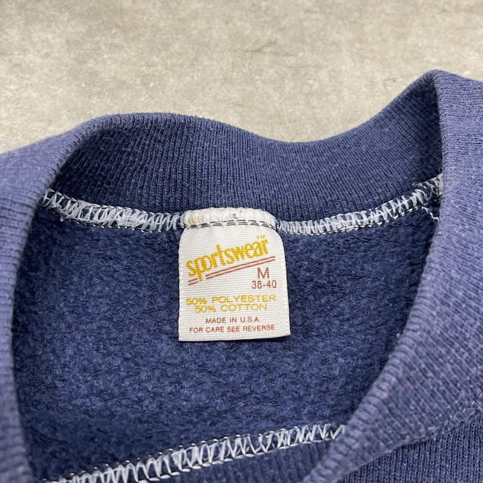 Other True Vintage 70s Sportswear Blue Raglan Blank Crewneck Sweat Size US M / EU 48-50 / 2 - 4 Thumbnail