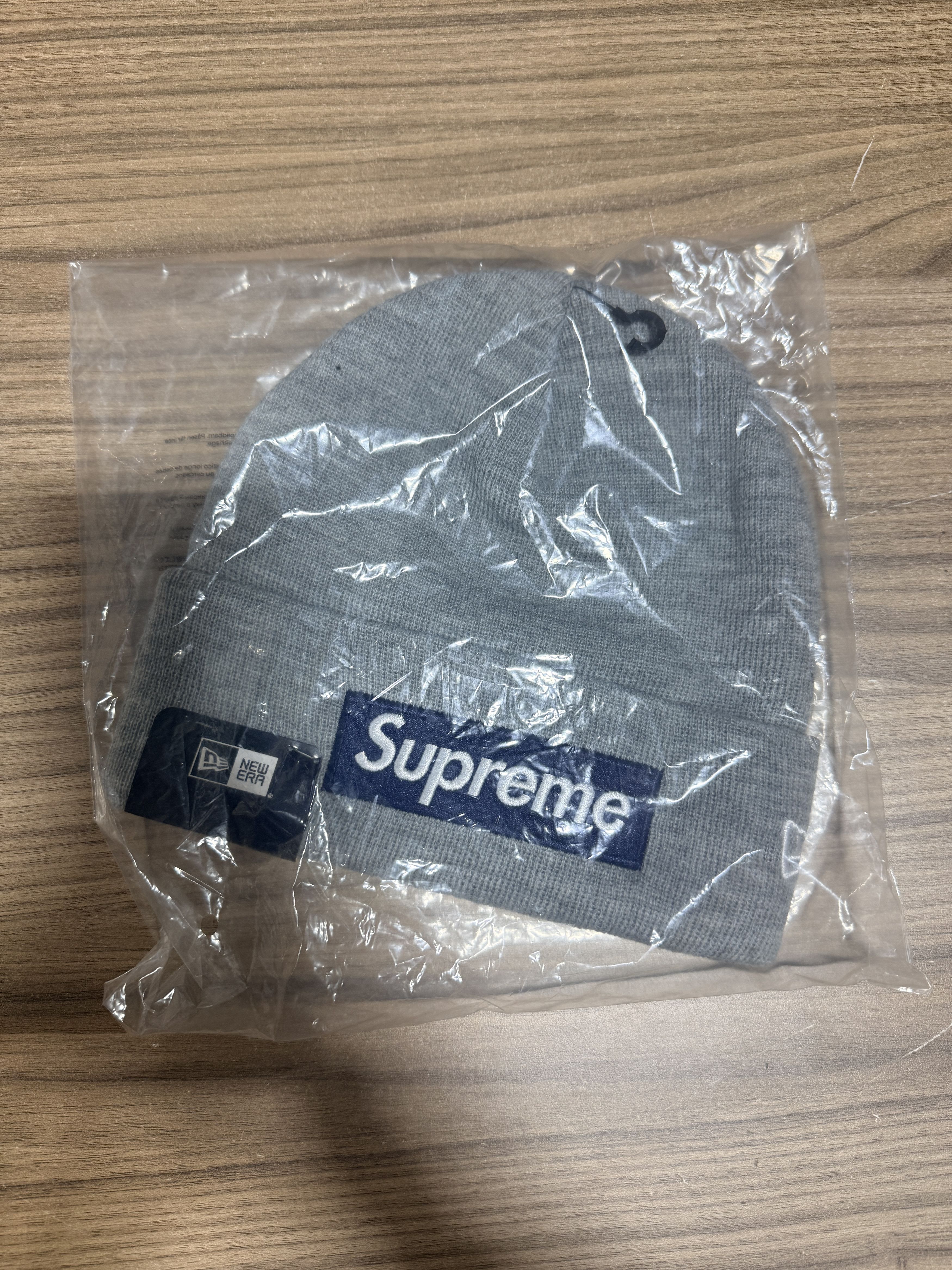 Supreme Supreme New Era Box Logo Beanie Heather Grey size adjustable Size ONE SIZE - 3 Thumbnail