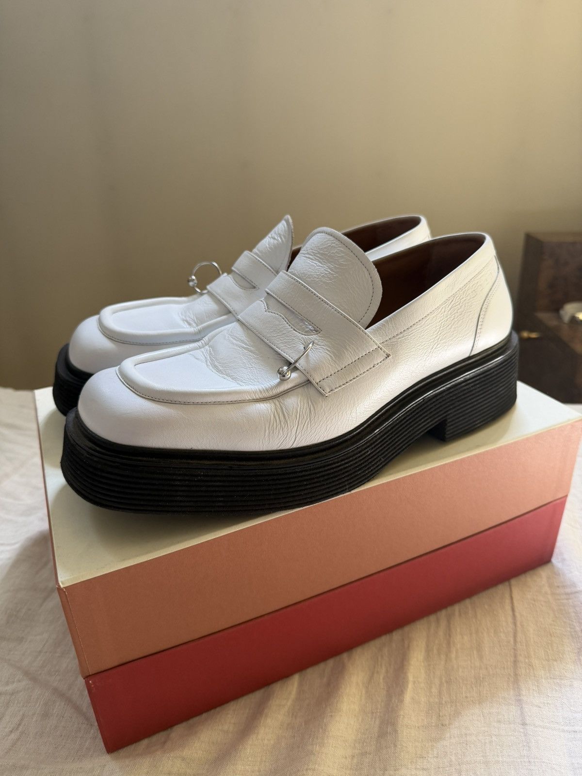 Marni Marni Square Toe Pierced Moccasin / Loafer Size US 11 / EU 44 - 1 Thumbnail
