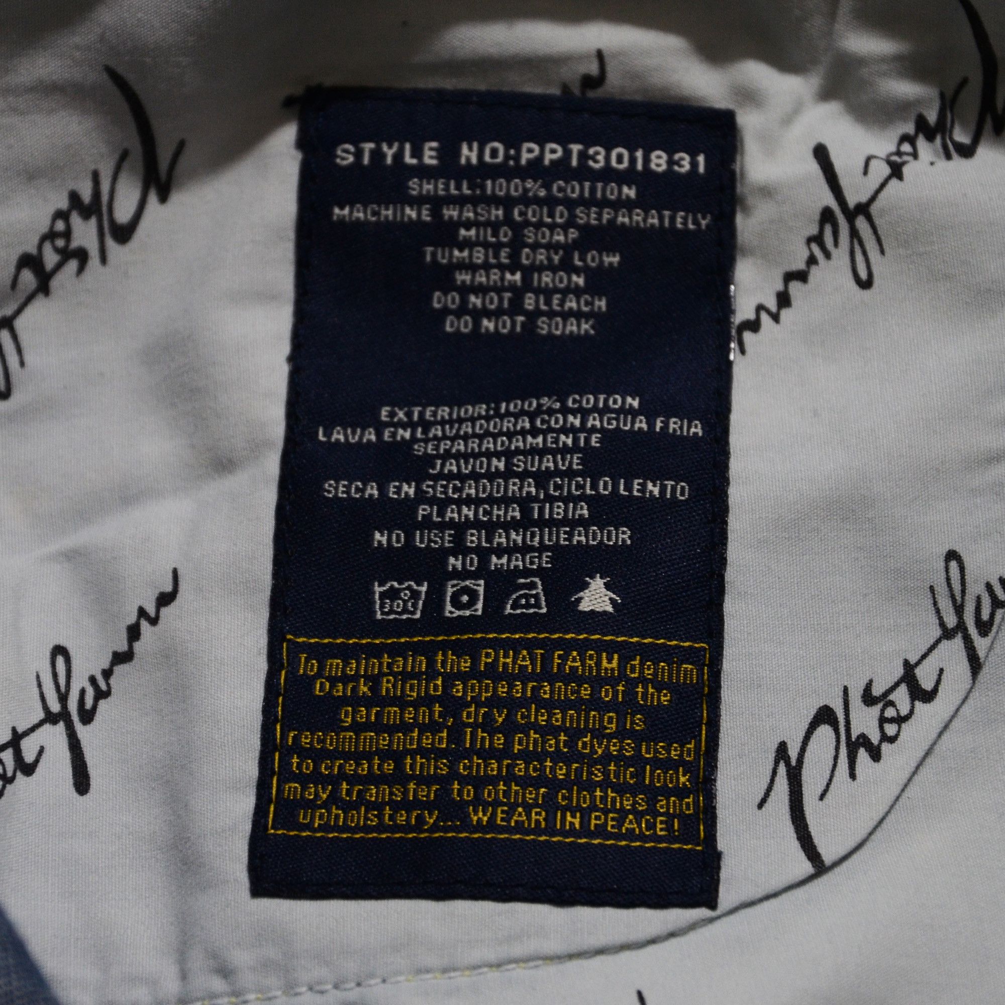 Phat Farm Phat Farm Jeans 32 x 33 Loose Fit 90s Hiphop Streetwear Size US 32 / EU 48 - 9 Thumbnail